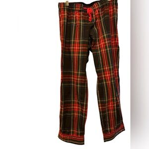 J. Crew Men's Plaid Pajama Pants - Red, Black, and Blue